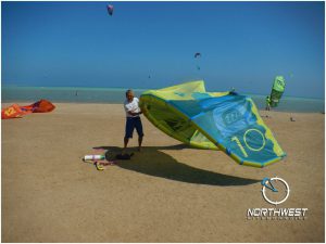 Kiteboarding in Kite-Village Hamata