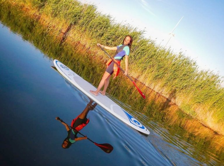 Woman on a SUP