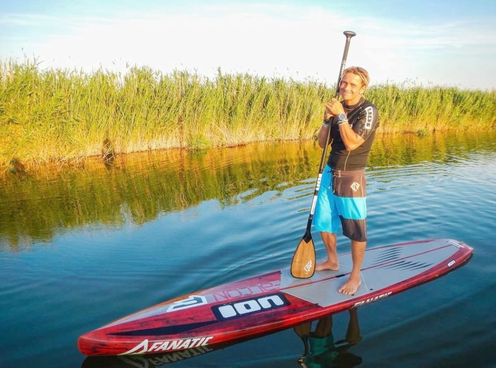 Enjoying the weather on a SUP